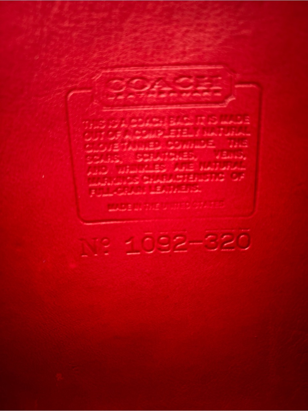 Coach Red Leather Crossbody Satchel - Picture 11 of 13